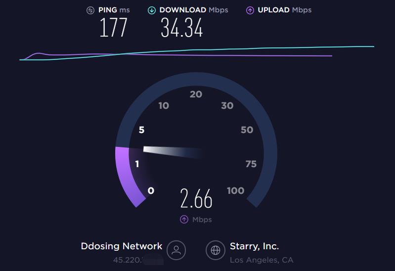 浩瀚星辰三网回程CN2 GIA 套餐 1 SpeedTest
